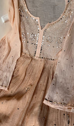 Load image into Gallery viewer, Peach Stitched Kurta And Dupatta Set