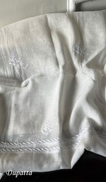 Load image into Gallery viewer, Aaliyah Women's Lakhnavi Handcrafted Mul Chanderi Semi-Stitched Kurta And Dupatta Set - HONC0214844