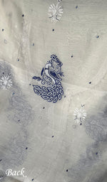 将图像加载到图库查看器中, Shirin Women's Lakhnavi Handcrafted Mul Chanderi Semi - Stitched Kurta And Dupatta Set - HONC0249188