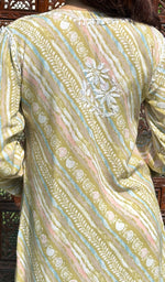 将图像加载到图库查看器中, Ruhee Women's Lucknowi Handcrafted  Modal Cotton Chikankari Kurti - HONC0168429