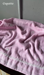 将图像加载到图库查看器中, Sehmat Women's Lakhnavi Handcrafted Kota Cotton Semi -Stitched Angrakha And Dupatta Set- HONC0294482