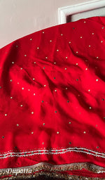 将图像加载到图库查看器中, Zubina Women's Lakhnavi Handcrafted Viscose Georgette Chikankari Unstitched Full Suit Material - HONC0203236