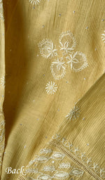 Load image into Gallery viewer, Women's Lakhnavi Handcrafted Mul Chanderi Semi - Stitched Kurta And Dupatta Set - HONC0198755