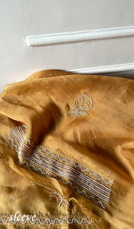 Load image into Gallery viewer, Women's Lakhnavi Handcrafted Pure Organza Chikankari Unstitched Kurta And Dupatta Set- HONC0309148