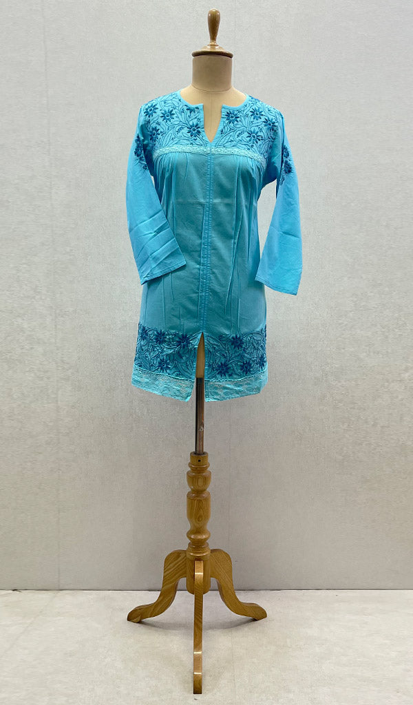Women's Lucknowi Handcrafted Cotton Chikankari Top - HONC099109
