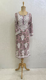 Load image into Gallery viewer, Zainish Women's Lucknowi Handcrafted Mul Cotton Chikankari Kurti - HONC0135936