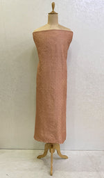 Load image into Gallery viewer, Lucknowi Handcrafted Chanderi Silk Chikankari Unstitched Men's Kurta Fabric - HONC0113079