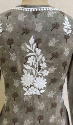 将图像加载到图库查看器中, Maiwish Women's Lakhnavi Handcrafted Printed Cotton Chikankari Kurti - HONC028353