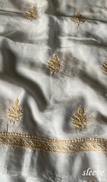 Load image into Gallery viewer, Ashima Women's Lucknowi Handcrafted Muslin Chikankari Unstitched Suit Material - HONC0243932