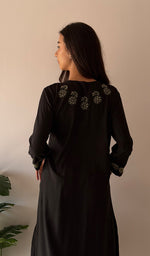 Load image into Gallery viewer, Women's Lakhnavi Handcrafted Modal Cotton Chikankari Kurti And Plazzo Set - HONC0373274