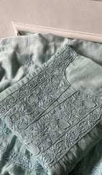 Load image into Gallery viewer, Women's Lakhnavi Handcrafted Muslin Unstitched Chikankari Full Suit - HONC0344386
