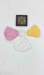 Load image into Gallery viewer, لکھنوی ہینڈ کرافٹ چکنکاری ماسک (3 کا پیک) - NC0M775