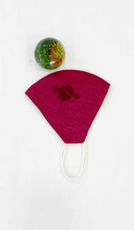 Load image into Gallery viewer, Lucknowi Handcrafted Chikankari Mask - NC0M402