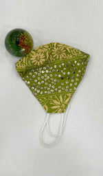Load image into Gallery viewer, Lucknowi Handcrafted Chikankari Mask - NC0M505