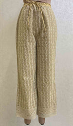 Load image into Gallery viewer, Women's Lucknowi Faux-Georgette Hakoba Palazzo - HONC056036