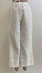 Load image into Gallery viewer, Women's Lucknowi Faux-Georgette Hakoba Palazzo - HONC032329