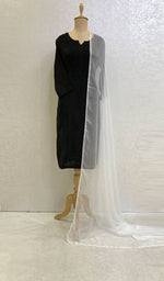 Load image into Gallery viewer, دونوں طرف کروشیٹ بارڈر کے ساتھ شفان دوپٹہ - Nchiffon.P