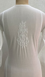 Load image into Gallery viewer, Women's Lucknowi Handcrafted Cotton Chikankari Kurti -HONC098125
