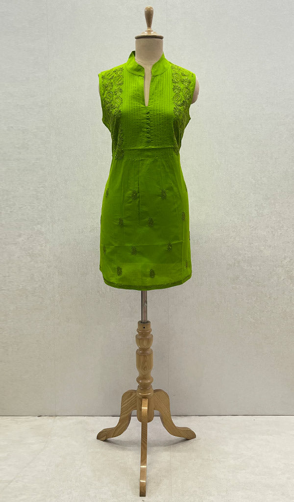 Women's Lucknowi Handcrafted Cotton Chikankari Top - HONC099088