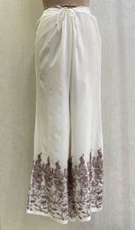 Load image into Gallery viewer, Women's Lucknowi Handcrafted Viscose Georgette Chikankari Palazzo - HONC0108434