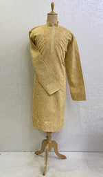 Load image into Gallery viewer, Men's Lucknowi Handcrafted Cotton Chikankari Kurta -HONC0123591