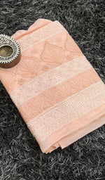 Load image into Gallery viewer, Lucknowi Handcrafted Cotton Chikankari Unstitched Kurti Fabric - Honc0121964