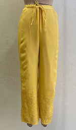 Load image into Gallery viewer, Women's Lucknowi Handcrafted Viscose Georgette Chikankari Palazzo - HONC095722