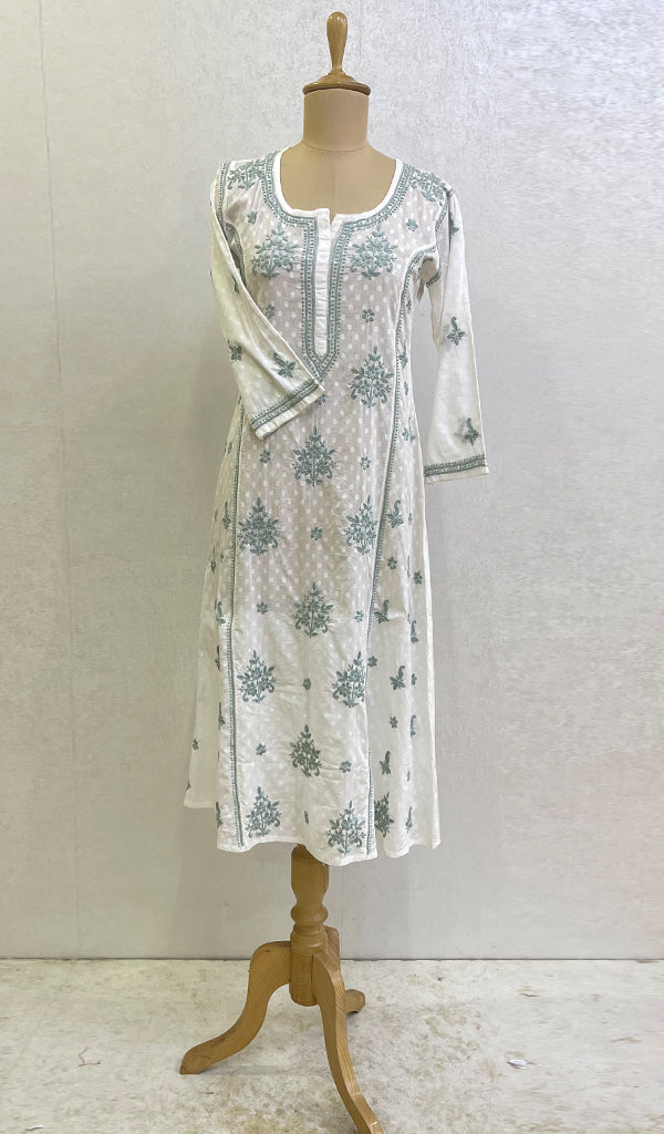 Gulshan Women's Lucknowi Handcrafted Cotton Chikankari Kurti - HONC0159598
