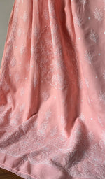 Load image into Gallery viewer, Fairoz Women's Lakhnavi Handcrafted Cotton Chikankari Saree - HONC0232520