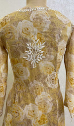 Load image into Gallery viewer, Women's Lucknowi Handcrafted Cotton Chikankari Kurti - HONC092306