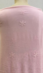 Load image into Gallery viewer, Women's Lakhnavi Handcrafted Viscose Georgette Chikankari Full Suit Material - HONC0194927