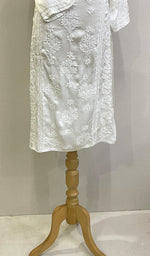 Load image into Gallery viewer, Women's Lucknowi Handcrafted Modal Cotton Chikankari Kurti - HONC0200248