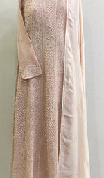 Load image into Gallery viewer, Women's Lucknowi Handcrafted Viscose Georgette Chikankari Anarkali With Dupatta Set - HONC078525