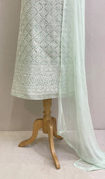 Load image into Gallery viewer, Women's Lakhnavi Handcrafted Cotton Chikankari Suit Material-HONC0197789