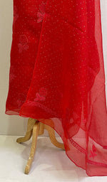 Load image into Gallery viewer, Red Lakhnavi Chikankari Suits
