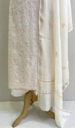 Load image into Gallery viewer, Women's Lakhnavi Handcrafted Mul Chanderi Kurta And Dupatta Set - HONC0170082