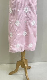 Load image into Gallery viewer, Richa Women's Lakhnavi Handcrafted Cotton Chikankari Unstitched Kurti Fabric - HONC0214759