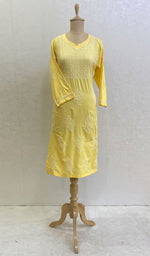Load image into Gallery viewer, Mantasha Women's Lucknowi Handcrafted Cotton Chikankari Kurti - HONC0135326