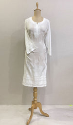 将图像加载到图库查看器中, Inaya Women's Lucknowi Handcrafted Muslin Chikankari Kurti - HONC0180932