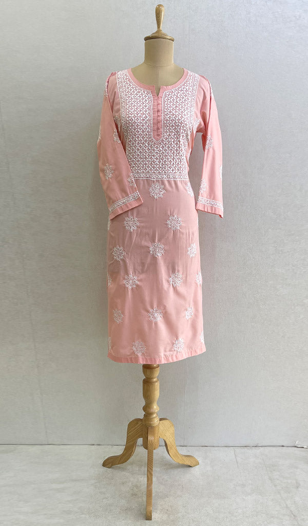 Inaya Women's Lucknowi Handcrafted Muslin Chikankari Kurti - HONC0202210