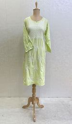 Load image into Gallery viewer, Sufiyani Women's Lucknowi Handcrafted Cotton Chikankari Kurti - HONC0135336