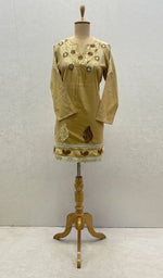 Load image into Gallery viewer, Women's Lucknowi Handcrafted Cotton Chikankari Top - HONC099174