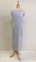 Load image into Gallery viewer, Lucknowi Handcrafted Cotton Chikankari Unstitched Men's Kurta Fabric - HONC0228256