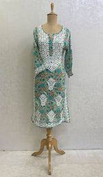 Load image into Gallery viewer, Zainish Women's Lucknowi Handcrafted Mul Cotton Chikankari Kurti - HONC0135929