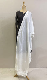 Load image into Gallery viewer, Women's Lucknowi Handcrafted Cotton Chikankari Stoles - HONC0198397