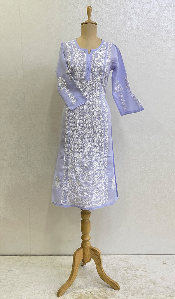 Naira Women's Lucknowi Handcrafted Cotton Chikankari Kurti - HONC0144495