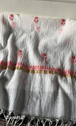 将图像加载到图库查看器中, Women's Lakhnavi Handcrafted Mul Chanderi Unstitched Chikankari Kurta And Dupatta Set - HONC0321900