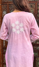 Load image into Gallery viewer, Anam Women's Lucknowi Handcrafted Cotton Chikankari Kurti - HONC0217259