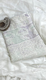 Load image into Gallery viewer, Women's Lucknowi Handcrafted Viscose Georgette Chikankari Kurta And Dupatta Set - HONC0176123
