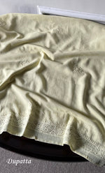 将图像加载到图库查看器中, Women's Lakhnavi Handcrafted  Cotton Semi -Stitched Kurta And Dupatta Set - HONC0306464